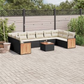 Outdoor Sofa Set Black, Cream White